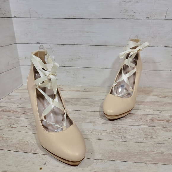 Roccamore Vanessa lace-up platform heels - Picture 7 of 16